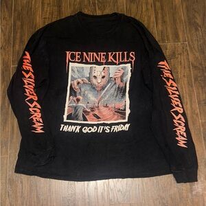 Ice Nine Kills long sleeve T-shirt. No size but fits like XL Unisex.